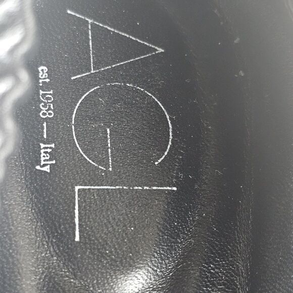 AGL ATTILIO GIUSTI LEOMBRUNI  Suzie Slip On sneakers Black Sz US 8.5 Retail $399 - Picture 8 of 12